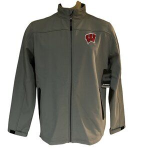 NCAA Wisconsin Badgers Colosseum men’s jacket Large Gray New